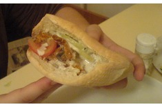 My sandwich, like kebab :) solution