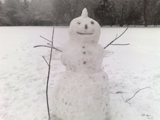 Simply snowman in the winter :) solution