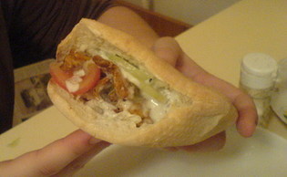 My sandwich, like kebab :) solution