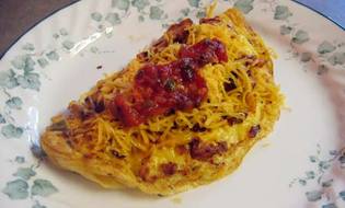Omelette with cheese :D solution