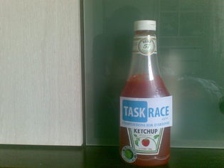 It's a taskrace ketchup :D solution
